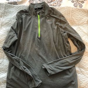 Men’s Nike dri fit running 3/4 zip